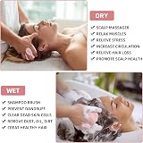 Sofmild Scalp Massager Pink Wheat Straw Silicone Shampoo Brush view 5