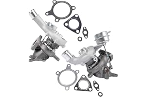 GELUOXI Turbocharger Left & Right Replacement for 2010-2015 Ford Flex Explorer Sport Taurus SHO EcoBoost Lincoln MKS/MKT 3.5L V6 Engine #AA5Z6K682CA AA5E6K682BF