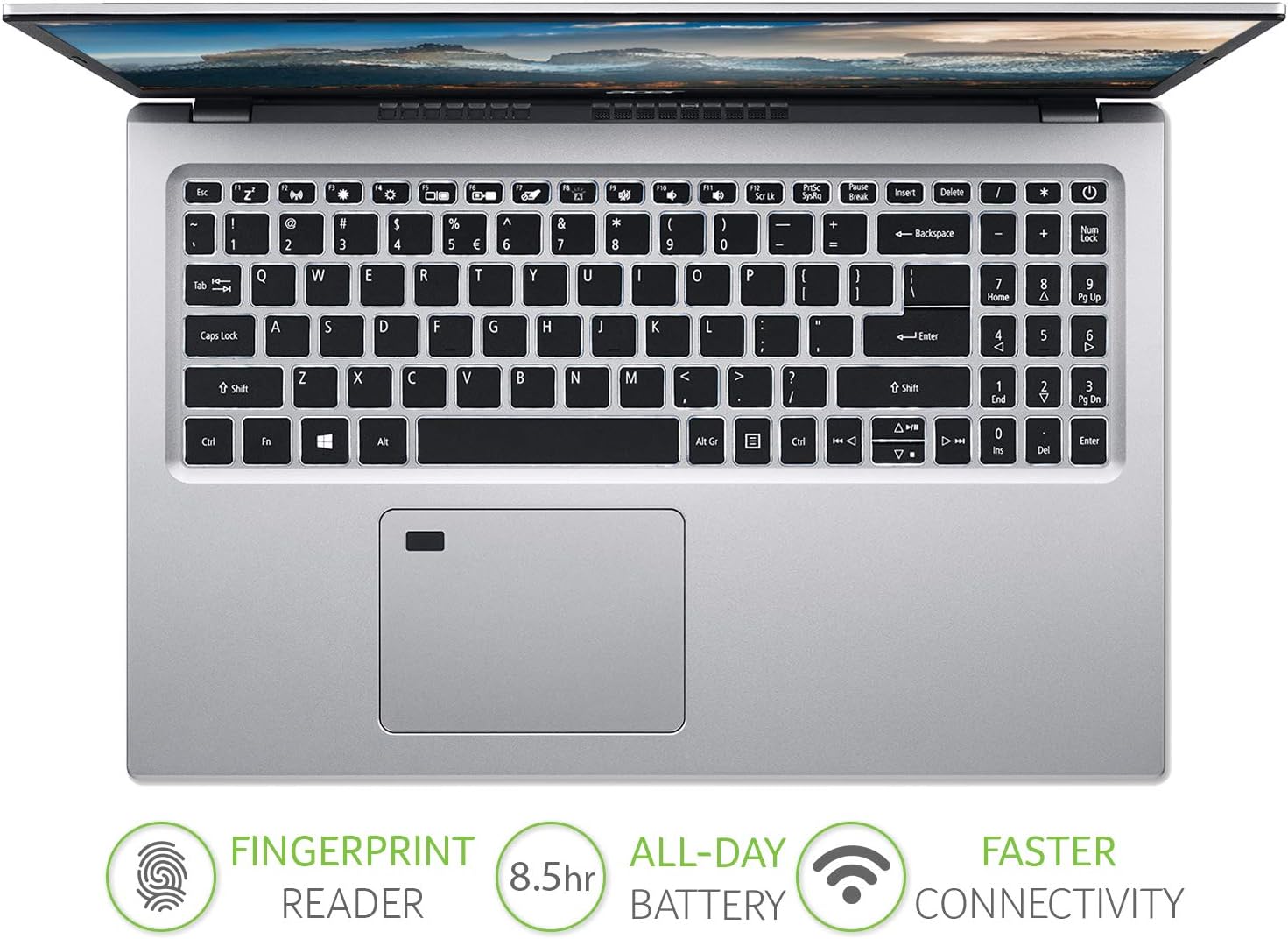 Acer Aspire 5 A515-56 15.6 inch Laptop - (Intel Core i5-1135G7, 8GB RAM, 1TB SSD, Full HD Display, Windows 10, Silver) - Amazon Exclusive - Image 3