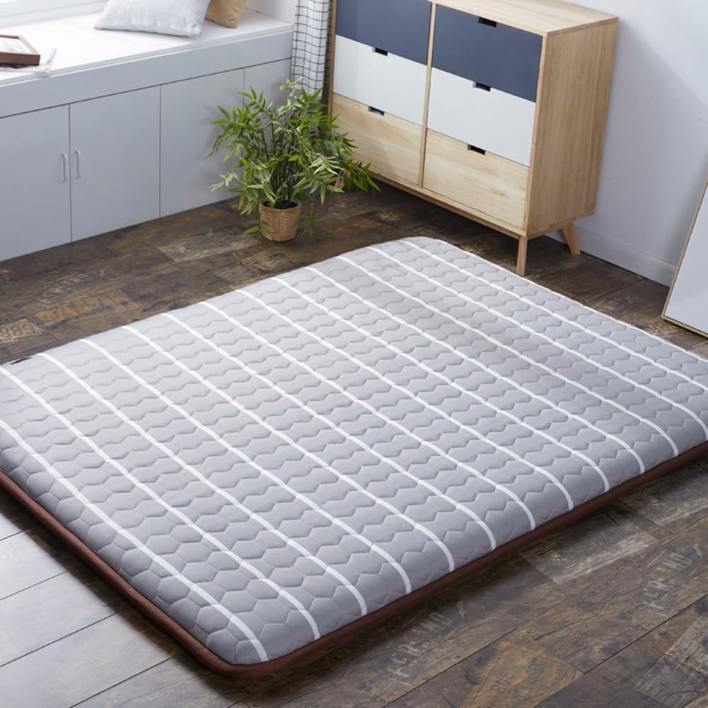 Japanese Sleeping Tatami Floor mat, Foldable Futon Mattress mat Pad Topper Bed roll For bed Studtents Dorm Home Meditaion -C 120x190cm(47x75inch)