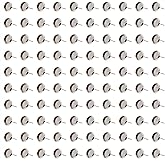 Shapenty Stainless Steel Blank Cabochon Bezel Earring Studs Posts Flat Round Post Cup Bezel Tray for Resin Epoxy Earrings DIY Craft Jewelry Making, 100PCS (8mm)