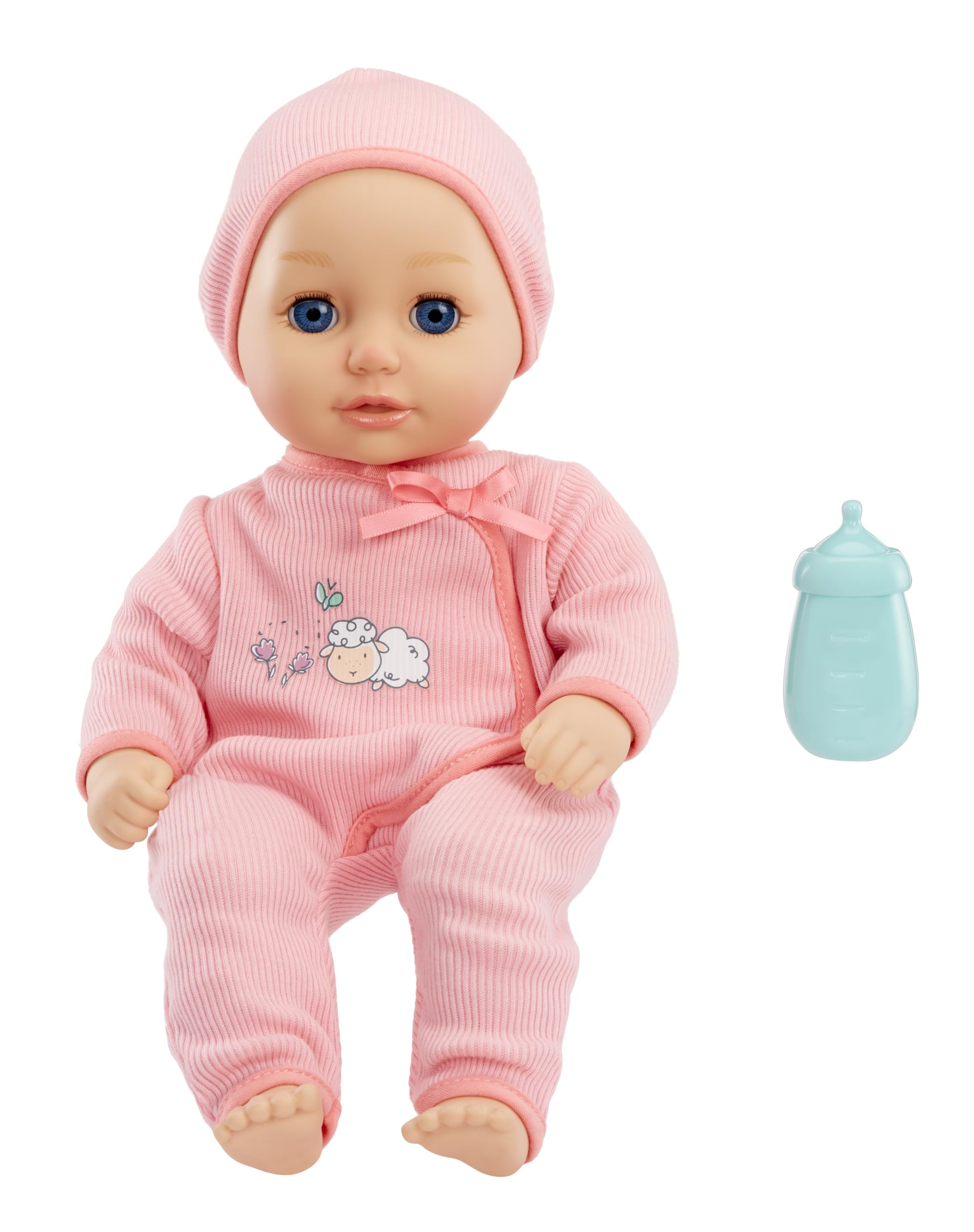 Baby Born My First Baby Annabell - Blue Eyes: Realistic Soft-Bodied Doll for Kids Ages 1 & Up, Eyes Open & Close, Doll with Bottle