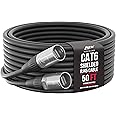 LyxPro 50 Feet Shielded CAT6 Ethercon Cable - Professional Audio & Lighting RJ45 Cable, Studio-Grade Sound Transmission, Extreme Durability - Black