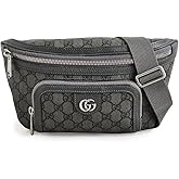 LV Women's Pre-Loved Gucci Waist Bag GG Supreme, Gray/Silver, One Size