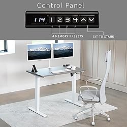 VIVO Electric 43 x 24 in Standing Desk, Memory
