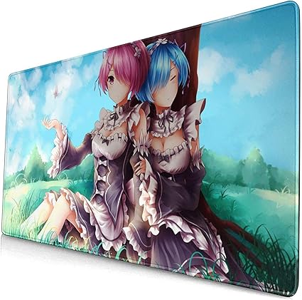 Amazon ゼロから始める異世界生活 レムラムアニメコミックとゲーミングマウスパッド大型防水滑り止め耐久性マウスパッド人気 おしゃれテーブルマットpcノートブックコンピューターデスクトップオフィスホームオプティカル Star Heaven マウスパッド 通販