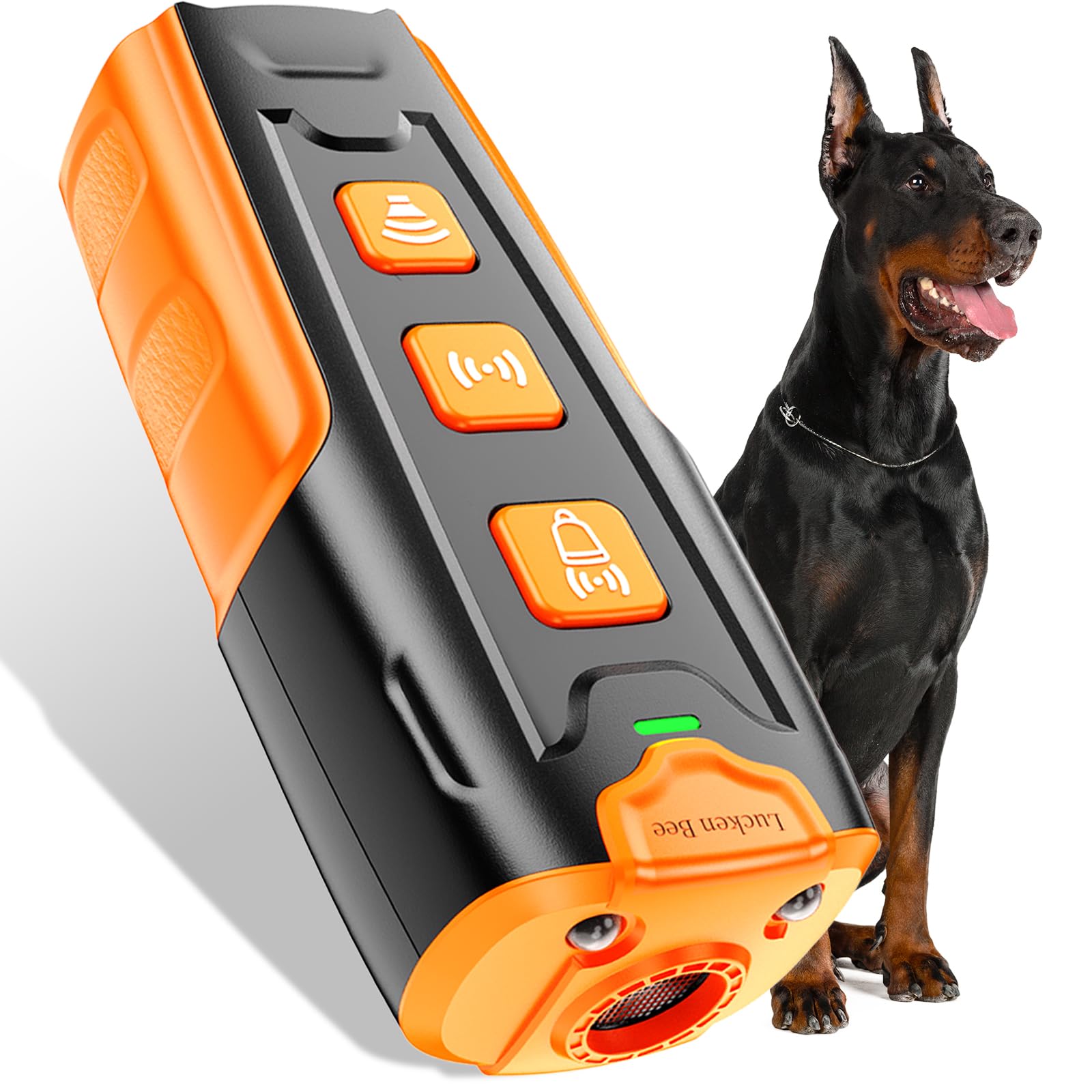 Photo 1 of Lucken Bee Dog Bark Deterrent Devices, Anti Barking Device for Dogs, 3 Modes Ultrasonic Dog Training Remote Control Effective & Safe Pet Corrector Behavior Portable Indoor Outdoor Uses