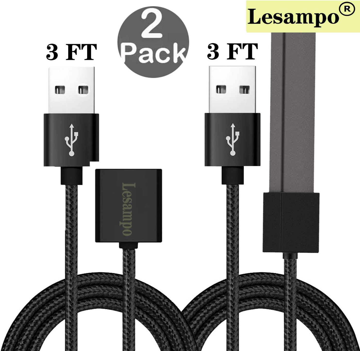 LESAMPO Workout Resistance Band et for Exercise, Physical Therapy, Strength Training and Yoga