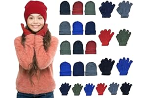 Yacht & Smith Wholesale Beanie and Glove Winter Bulk Kit, Kids Adults Bulk Sets, Homeless Donation Shelters