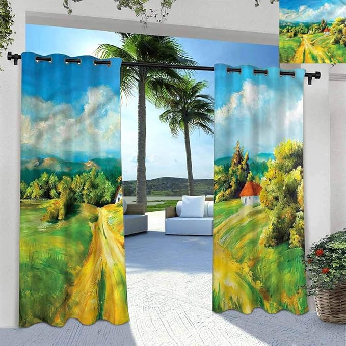 Amazon.com : Anmaseven Rustic Modern Window Curtains for Garden Drapes