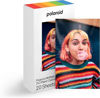 Polaroid Hi-Print Paper 2x3 Paper Cartrigde 20 Sheets Sticky Back