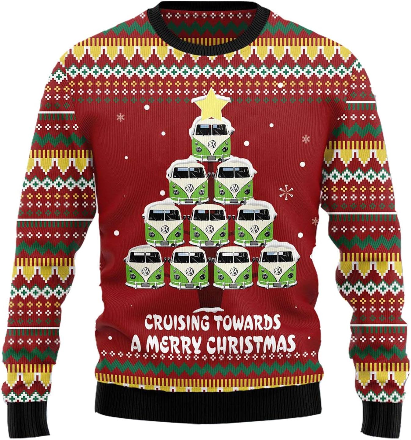 vw bus ugly christmas sweater