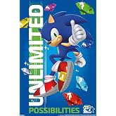 Sonic the Hedgehog (1991) - 35th Anniversary Thumbs Up Wall Poster, 34L" x 22.4W", Premium Unframed Version