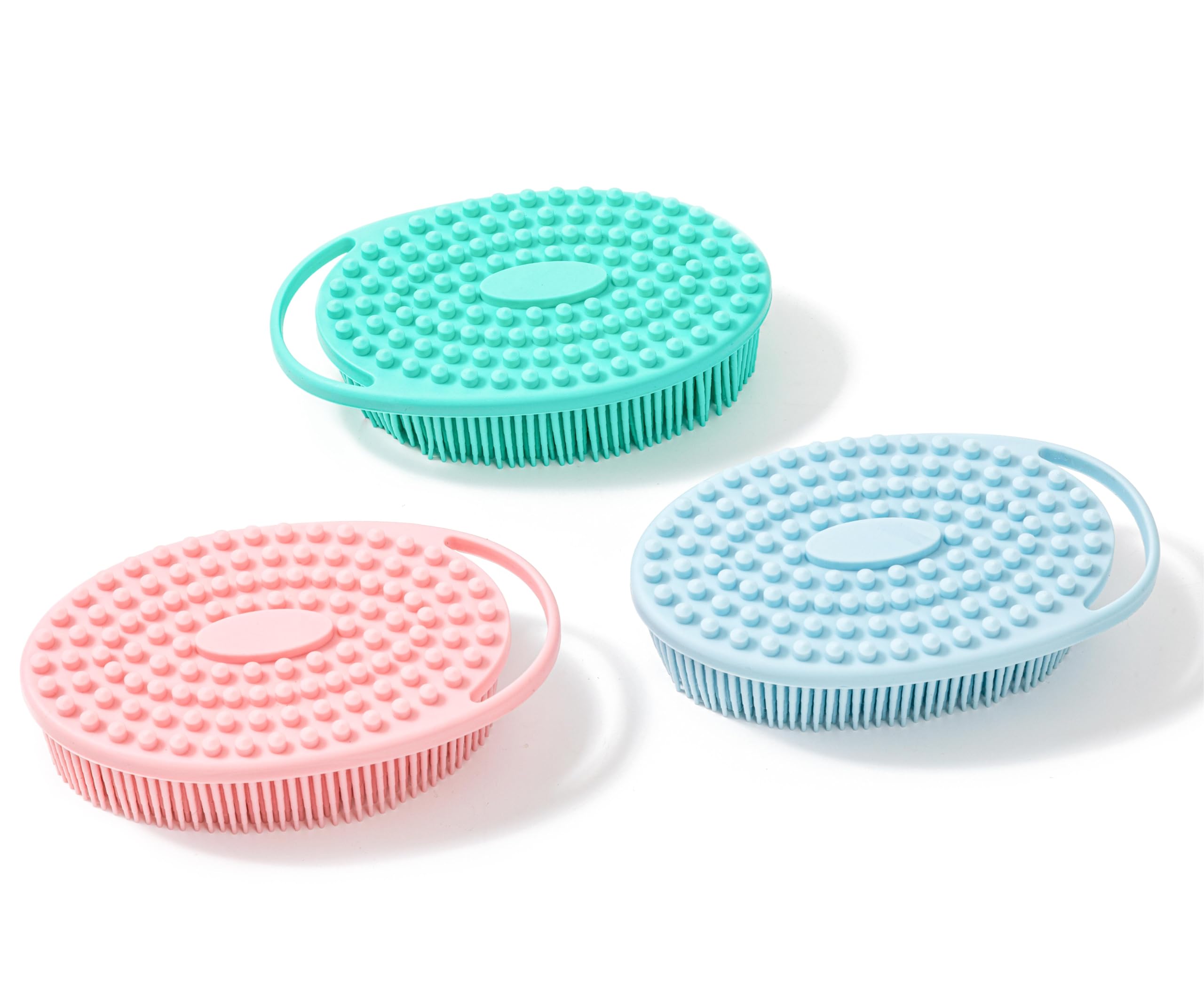 Premium Sensory Brush for Kids or Autism, Soft Silicone Body Scrubber, 2 in 1 Sensory Room Occupational Therapy Brush