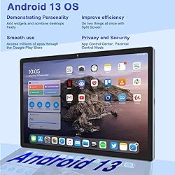YESTEL Android 13 Tablet 11 Inch Display,16GB