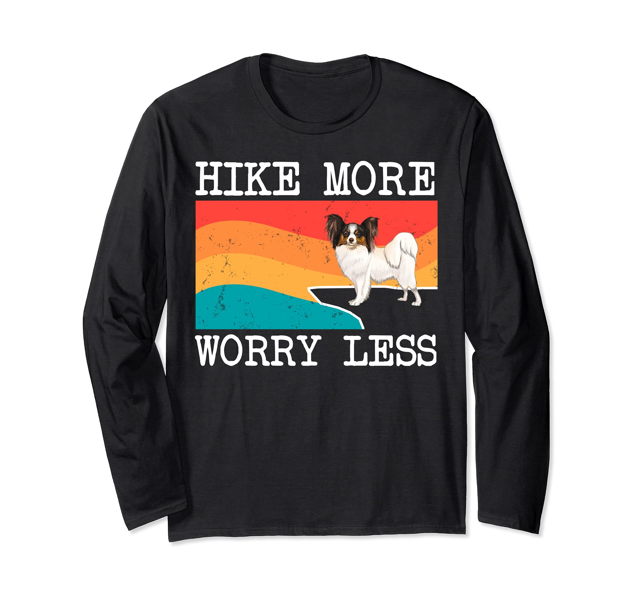 Hike More Worry Less Soft Coated Wheaten Terrier Dog Hiking Long Sleeve T-Shirt