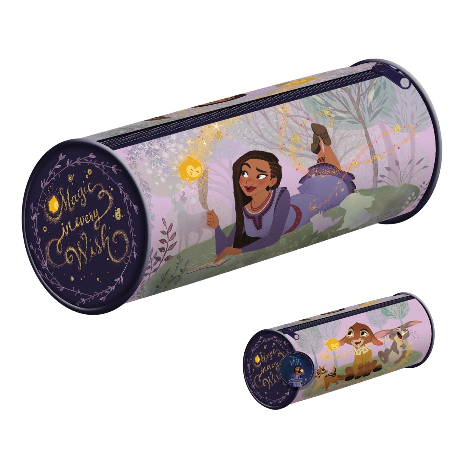 Pyramid International Disney Wish Pencil Case (Magic in Every Wish Design) Barrel Pencil Case for Girls - Official Merchandise