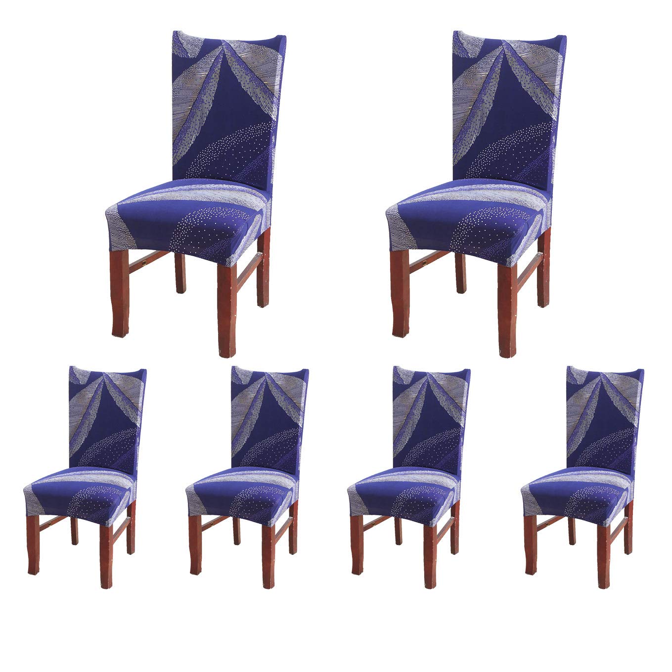 Best blue floral stretch dining chair covers