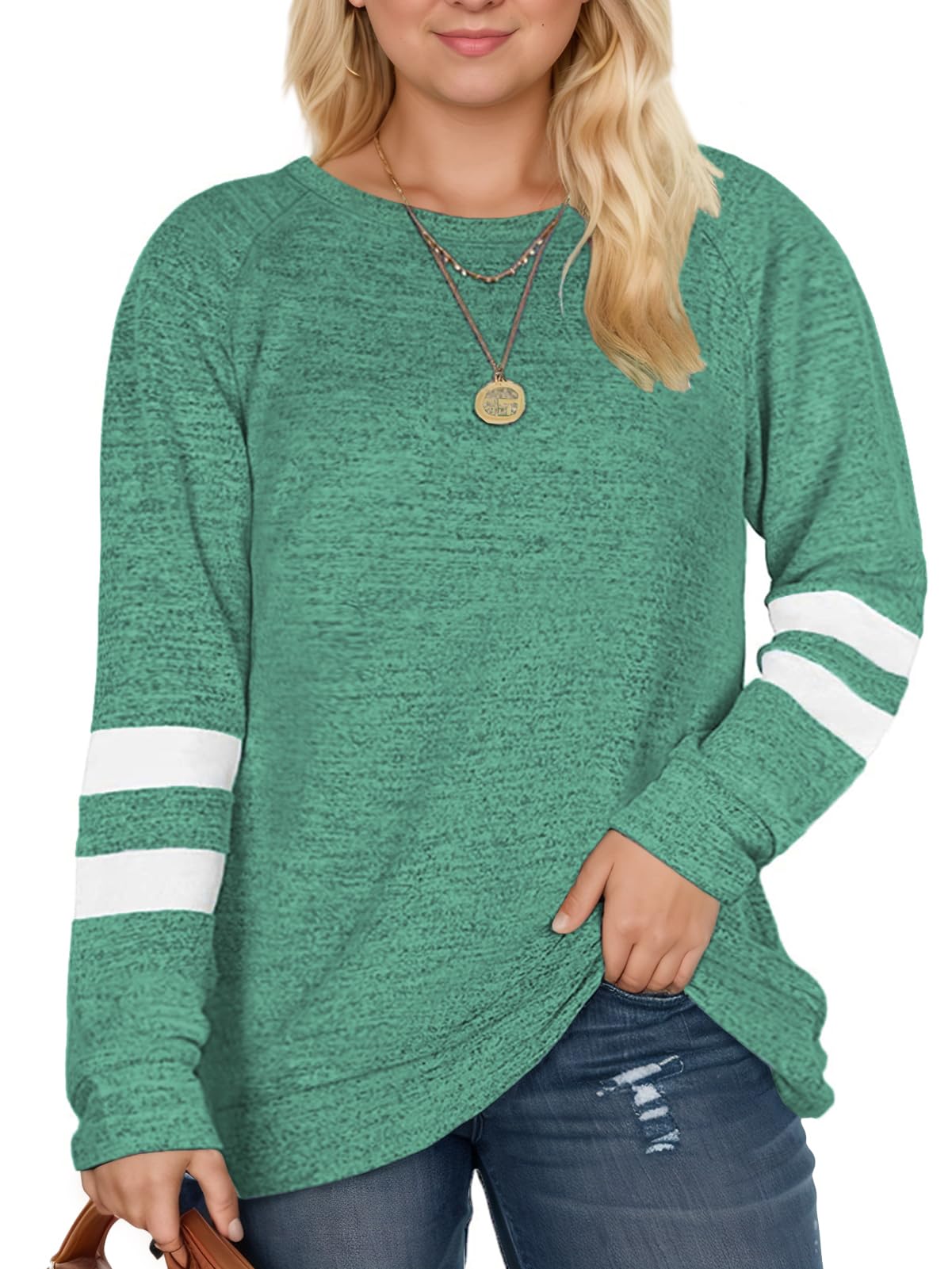 DOLNINE Plus Size Sweater Shirts for Women Winter