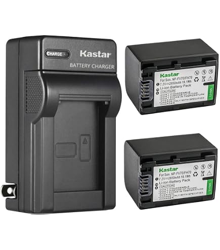 Amazon.com: Kastar NPFH70 Battery (2-Pack) for Sony NP-FH100, FH60