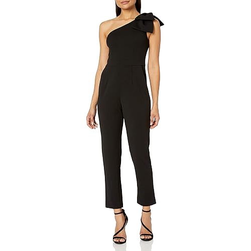 Adrianna Papell Women's One Shoulder Jumpsuit