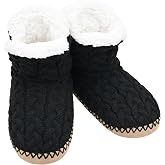Panda Bros Women&rsquo;s Slipper Socks, Non-Slip Warm House Slipper Booties | Soft fleece fabric offers snug warmth, skin-friendly design for all-day indoor lounging, bedroom and daily home use