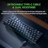 Razer Huntsman Mini Purple Switch 60% Keyboard UK Layout Black view 4