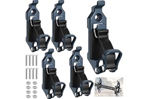 Youlvy Shovel Mount for Roof Rack / Truck Bed, Truck Jeep Offroad Roof Rack Axe Shovel Mount, Shovel Holder for Truck & Quick Fist Clamps Fit 0.67" to 1.57" D Tools-Blue 4PCS