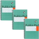 Pukka Pad A5 Squared Jotta Notebook 3-Pack 200 Pages 5mm Squares 80GSM