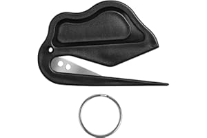 Foweroty Premium Hair Care & Office Tools Set - Letter Opener, Stylish Hair Accessories, Hair Tools, Hair Ties, Envelope Slitter & Pet Hair Remover - 1-Piece Black