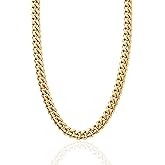 CRAFTD - Gold Cuban Link Chain - Durable 18K Gold & 316L Stainless Steel - Waterproof, Heat & Sweat Resistant - Gifts for Men - Men's Jewelry