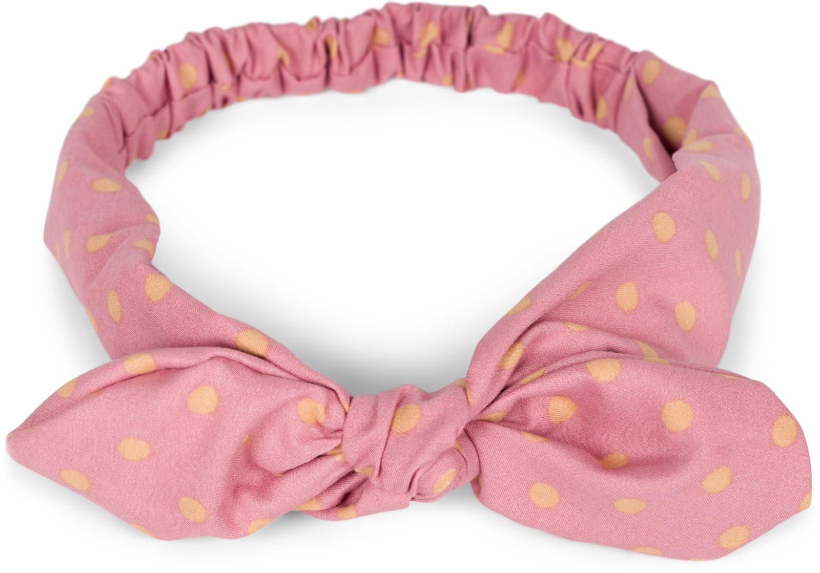 styleBREAKER women hairband with polka dots pattern, flexible bow and elastic, hairband, headband, pin-up, rockabilly 04026036, Colour:Dusky pink-beige