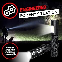 axefury Flashlight, Magnetic LED Flashlight,Small