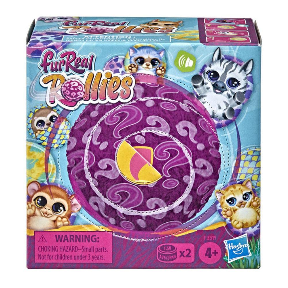 furReal Rollies Animatronic Plush Toy: Unboxing Fun, Electronic Sounds, Surprise Accessory; 9 Different Pets to Collect, Ages 4 and Up