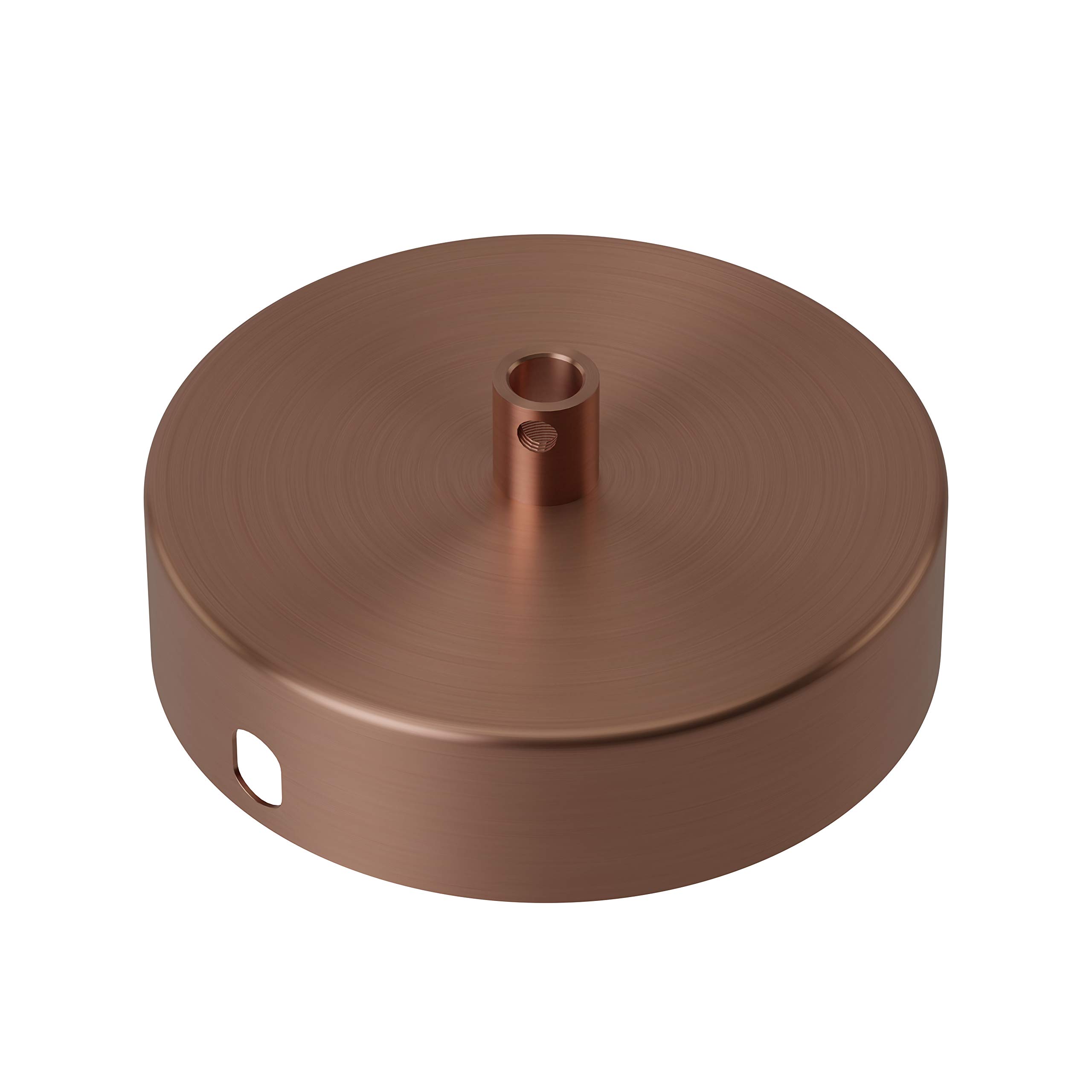 Calex 1 Hole Metal Ceiling Rose 100mm Diameter Copper Matt