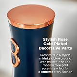 Tower Midnight Blue Rose Gold Battery Salt Pepper Mills Adjustable Ceramic view 7