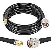 XRDS -RF SMA to N Cable 10ft, N Male to SMA Male Cable KMR240 Low Loss N to SMA Cable for WiFi Router, GPS Receiver, Antenna,