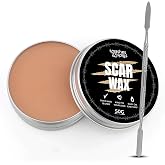 Professional Grade Scar Wax - SFX Makeup Kit for Halloween Prosthetics, Cosplay and Theatre Productions - Cruelty-Free &amp; Vegan-Friendly Fake Scar Special Effects Makeup - 50g - Splashes &amp; Spills