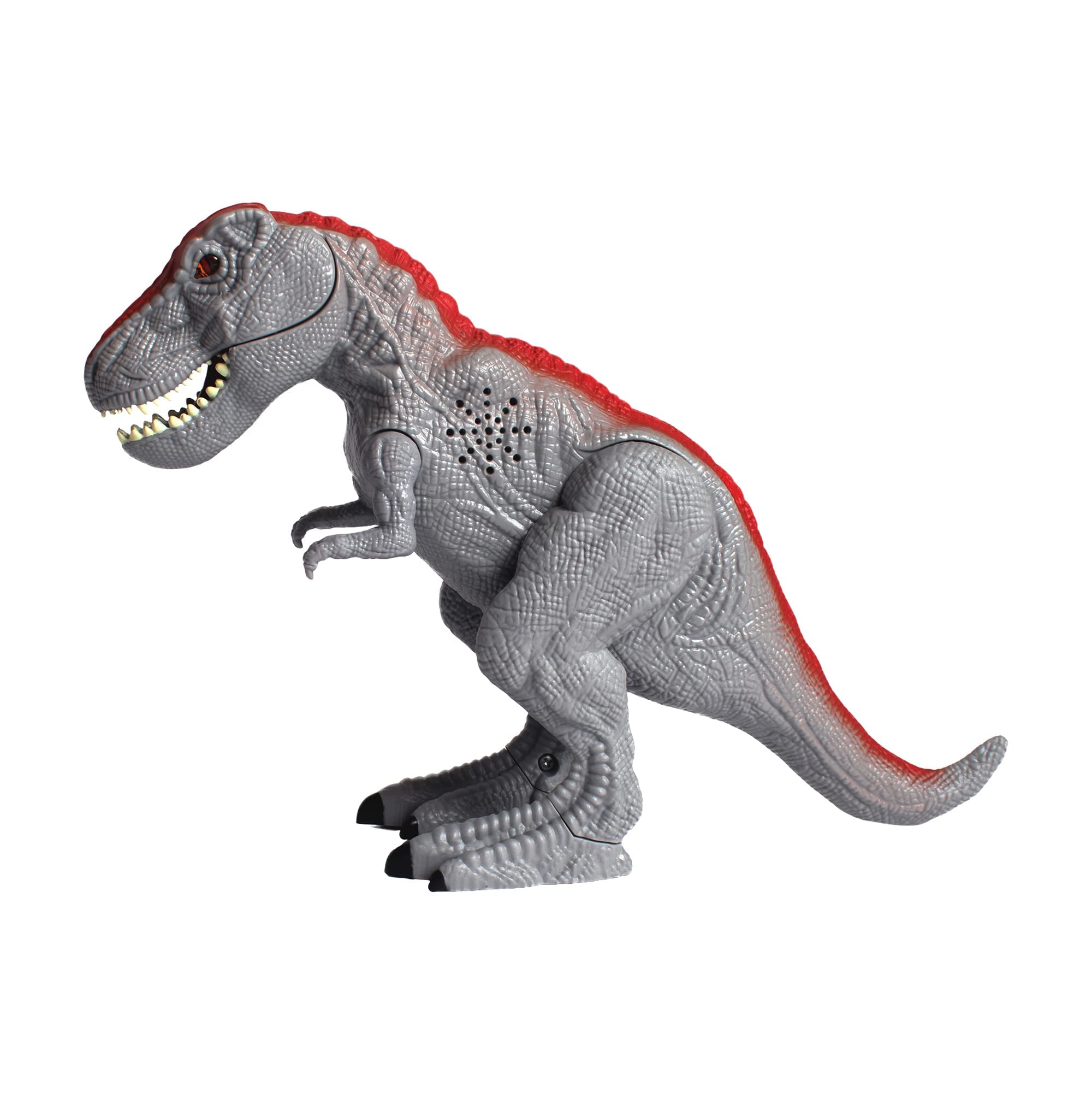 Relsy Dinosaur Toys for Boys and Girls-T Rex Toy-Mighty Megasaur Walking,Roaring Robot Dinosaur (Bend & Bite T-rex - GREY)