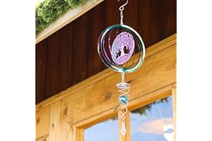Phuryllic Wind Spinners Outdoor, Garden Decor, Bird Deterrents for Outside, 3D Metal Yard Decorations for Patio & Backyard, Unique Gardening Gifts for Women & Moms - Tree of Life