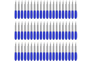 AUNKZL 60 Pcs Replacement Blades Compatible with Cricut Explore Air 2/Air 3 Maker Expression Vinyl Cutting Machines 60 Degree Fine Point Blades