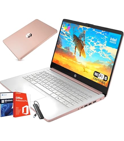 Amazon.com: HP 14 Inch Laptop Student Business, with Office