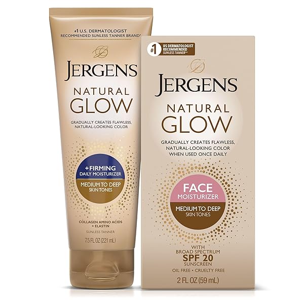 JERGENS NATURAL GRADUAL GLOW BUNDLE PACK: DAILY MOISTURIZER...
