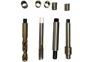 BZBMGMO M10 X 1.0 X 17 Spark Plug Repair Short Tooling KIT,Metric Thread Repair Kit,Especially Suitable for Repairing Motorcycle,UTV,ATV and Snowmobile Spark Plug Repair