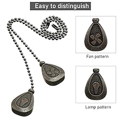 4 Pieces Ceiling Fan Pull Chain Extender Ornament