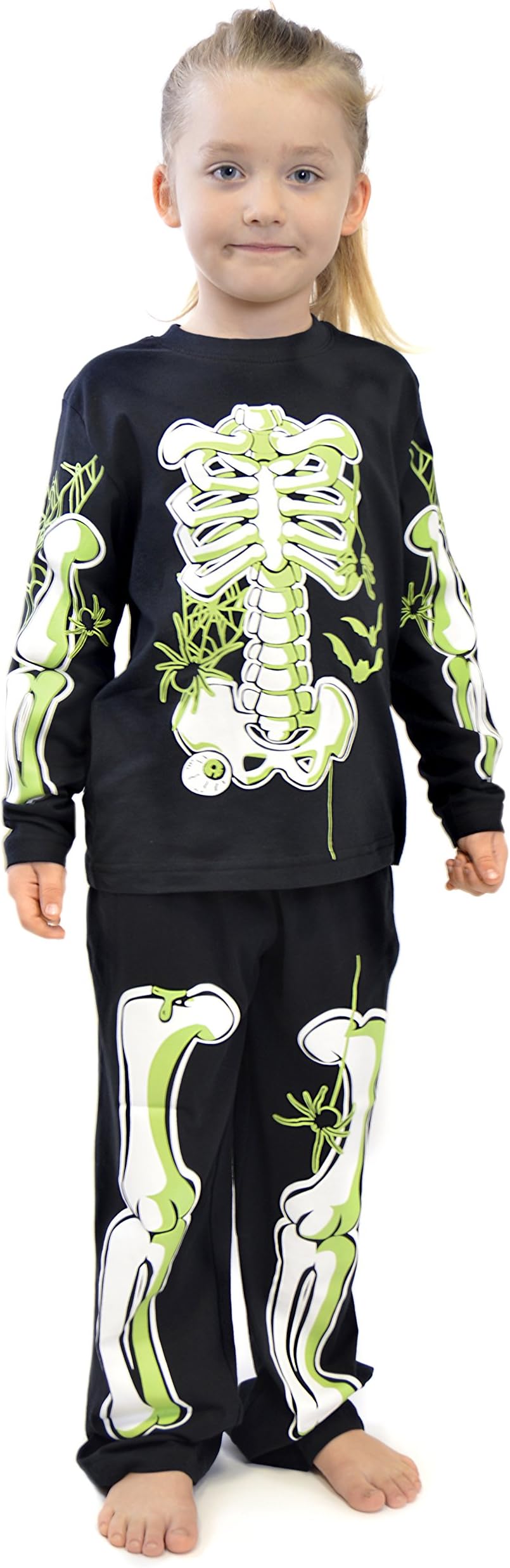 KidCo Boys Skeleton Glow In The Dark Cotton Pyjamas Ages 3-12 Years