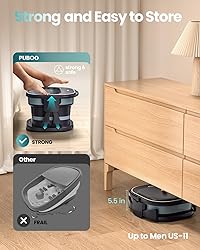PUBOO Collapsible Foot Spa with Heat and Remote