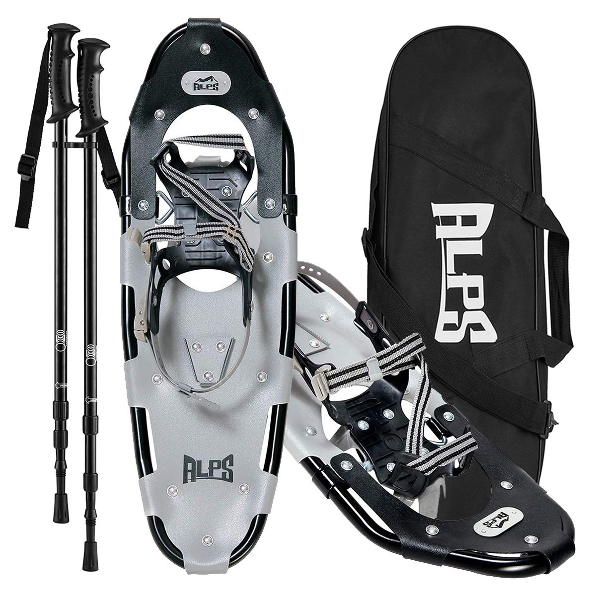 ALPS Xtreme Light Weight Adult Snowshoes Set with Pole and Carrying