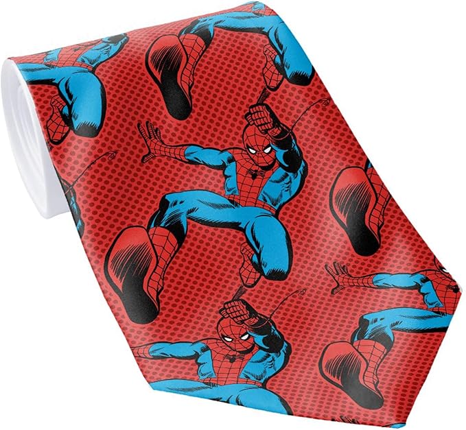 Men's Classic Necktie SpiderMan Retro Neckties Men's Tie Amazon.co.uk