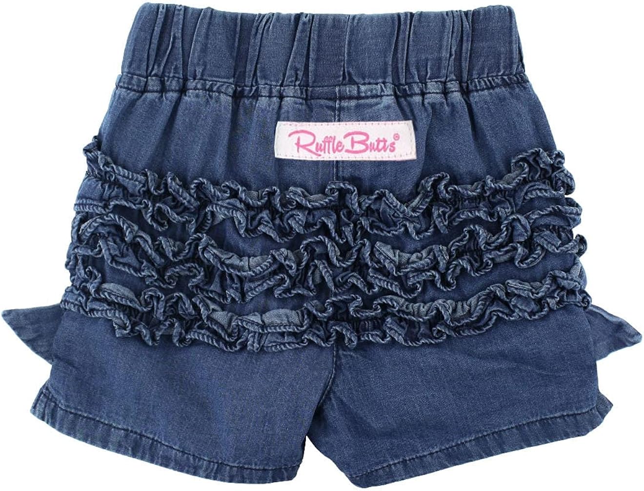 RuffleButts Baby/Toddler Girls Woven Shorts w/Ruffle Hem: Clothing